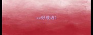 xx好成语