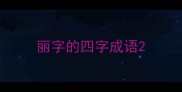 丽字的四字成语