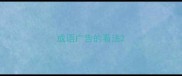 成语广告的看法
