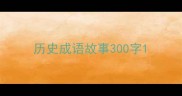 历史成语故事300字