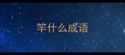 竿什么成语