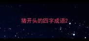 猪开头的四字成语