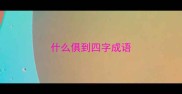 什么俱到四字成语