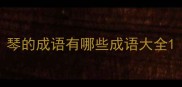 琴的成语有哪些成语大全
