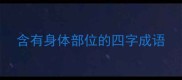 含有身体部位的四字成语