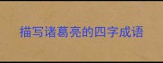 描写诸葛亮的四字成语