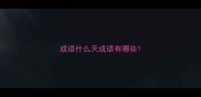 成语什么天成语有哪些
