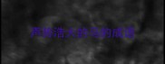 声势浩大的马的成语