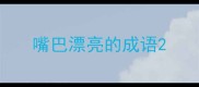 嘴巴漂亮的成语