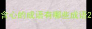 含心的成语有哪些成语