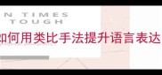 成语的比喻意义如何用类比手法提升语言表达的深度与感染力
