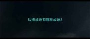 边组成语有哪些成语