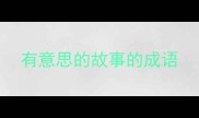 有意思的故事的成语