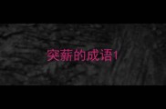 突薪的成语