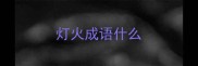 灯火成语什么