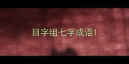 目字组七字成语