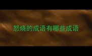 怒烧的成语有哪些成语