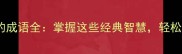 20个得到想要的成语全掌握这些经典智慧轻松实现目标达成