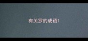 有关罗的成语