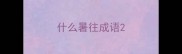 什么暑往成语