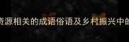 土地资源相关的成语俗语及乡村振兴中的应用