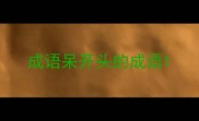 成语呆开头的成语