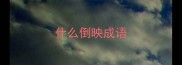 什么倒映成语