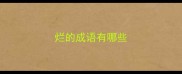 烂的成语有哪些