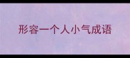 形容一个人小气成语
