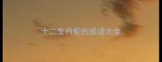 十二生肖蛇的成语大全