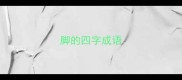 脚的四字成语