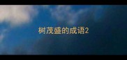 树茂盛的成语