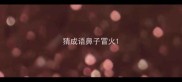 猜成语鼻子冒火
