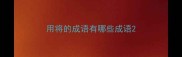 用将的成语有哪些成语