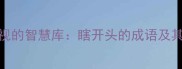 容易被忽视的智慧库瞎开头的成语及其深层含义