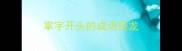 掌字开头的成语接龙