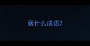 襄什么成语