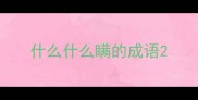什么什么瞒的成语