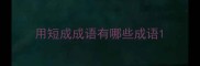 用短成成语有哪些成语
