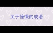 关于憧憬的成语