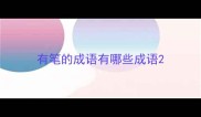 有笔的成语有哪些成语