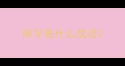 隙字是什么成语
