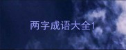 两字成语大全