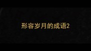 形容岁月的成语
