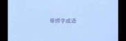 带捞字成语