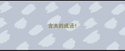 含夫的成语