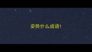 姿势什么成语