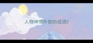 人物神情外貌的成语