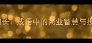 回撤与增长成语中的商业智慧与投资策略