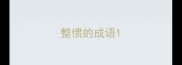 整惯的成语